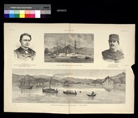 藏品(L'illustration 臺灣素描插圖-法軍兵敗淡水後封鎖福爾摩沙 (法文版 石版印刷 1885.3.21))的圖片